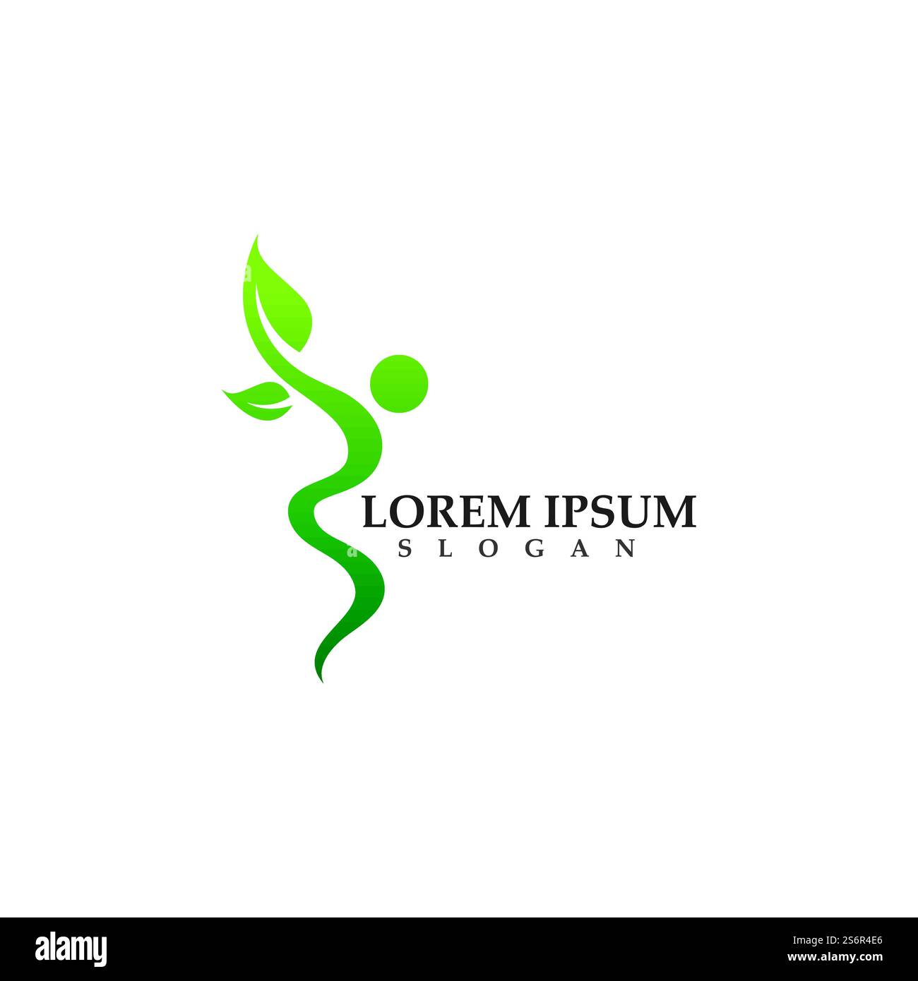 people leaf green nature health logo and symbols Stock Vector Image ...