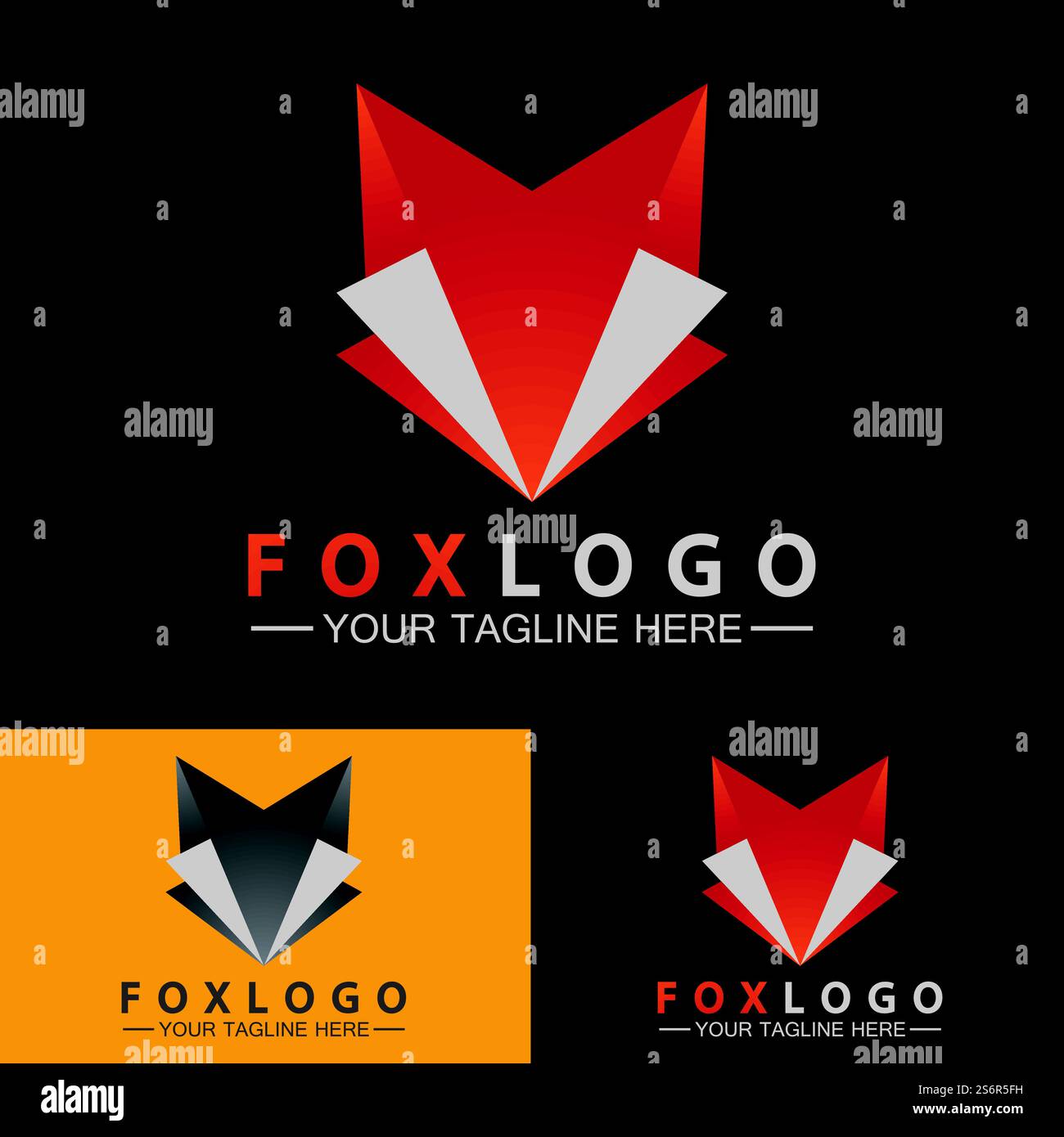 Fox logo Vector illustration design template Stock Vector Image & Art ...
