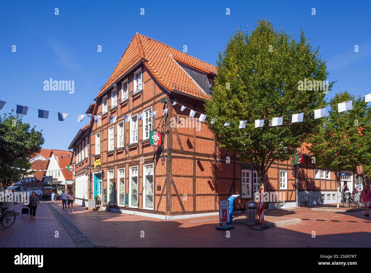 Alter Posthof in Marktstraße, Neustadt am Rübenberge, Lower Saxony, Germany, Europe Stock Photo
