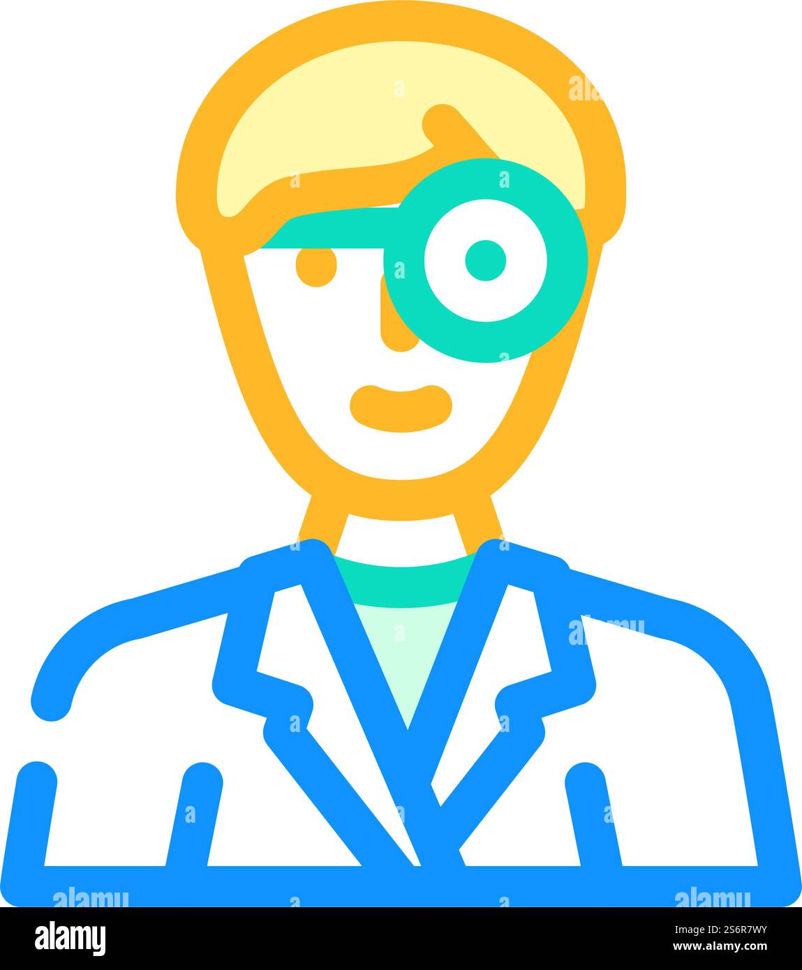 ent doctor color icon vector. ent doctor sign. isolated symbol ...