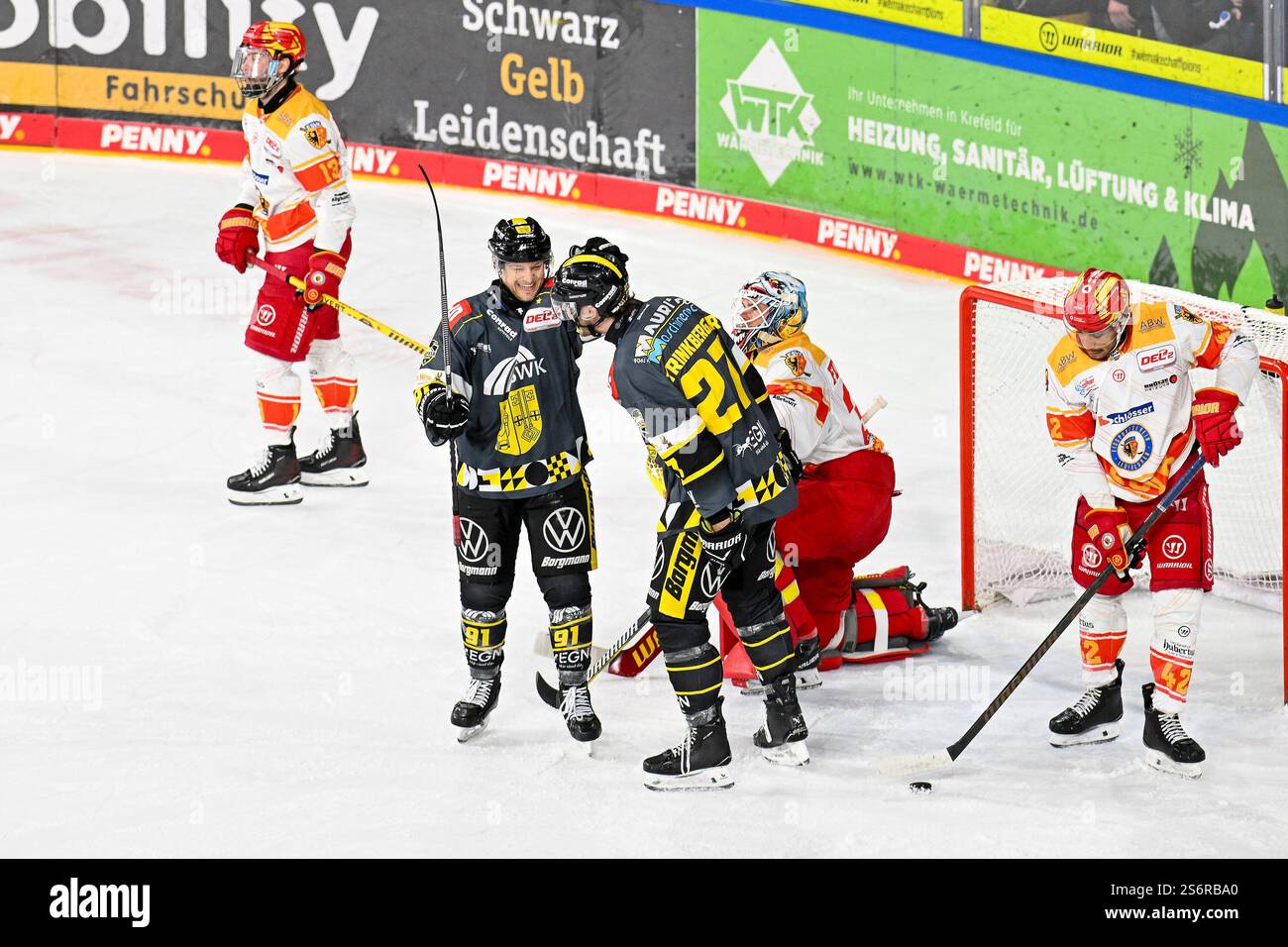 Hockey Rba Eishockey DEL2 - 24/25 - 37. Spieltag: Krefeld Pinguine vs ESVK ...