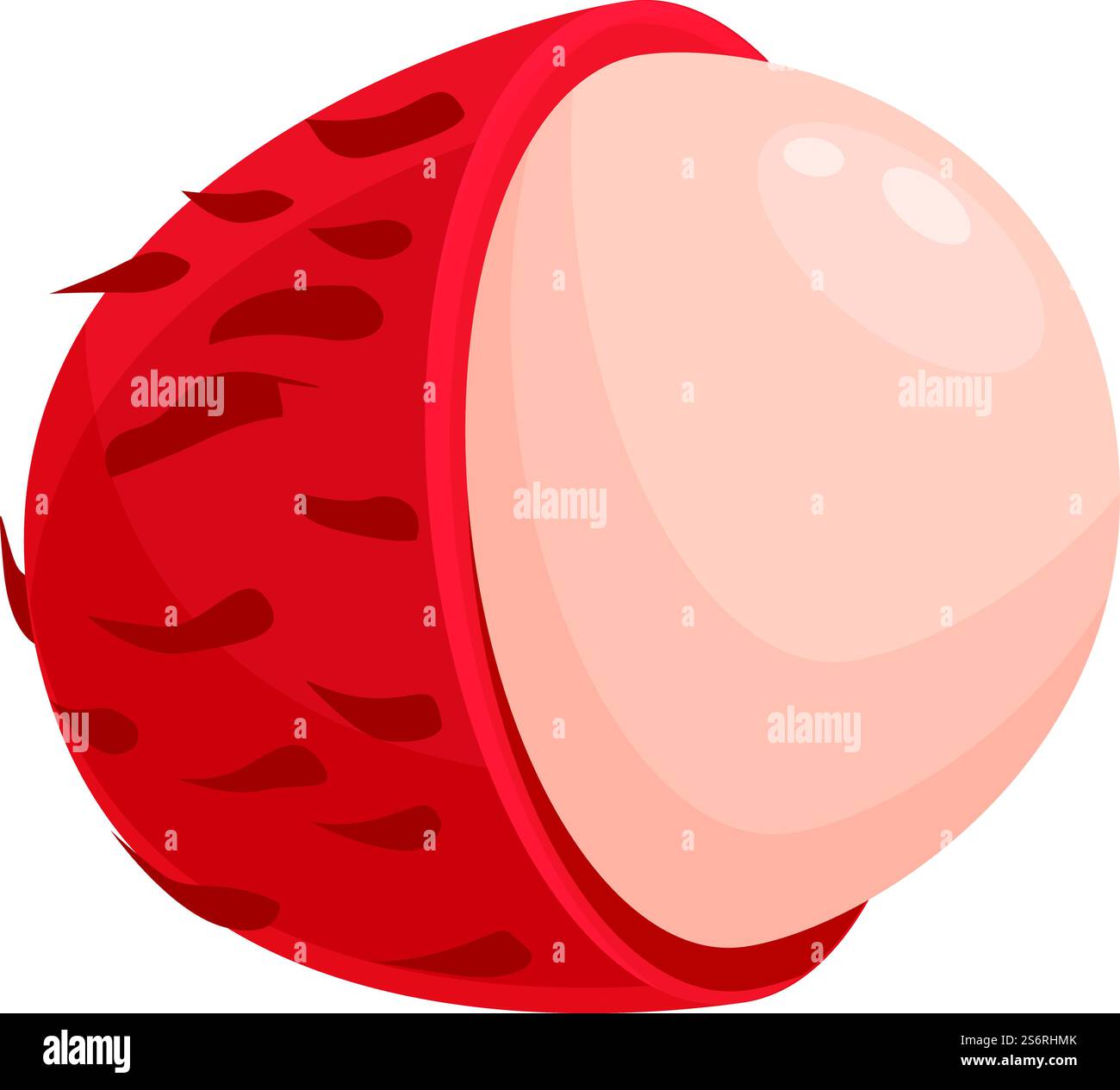 Season rambutan icon cartoon vector. Tropical fruit. Organic rambutan ...