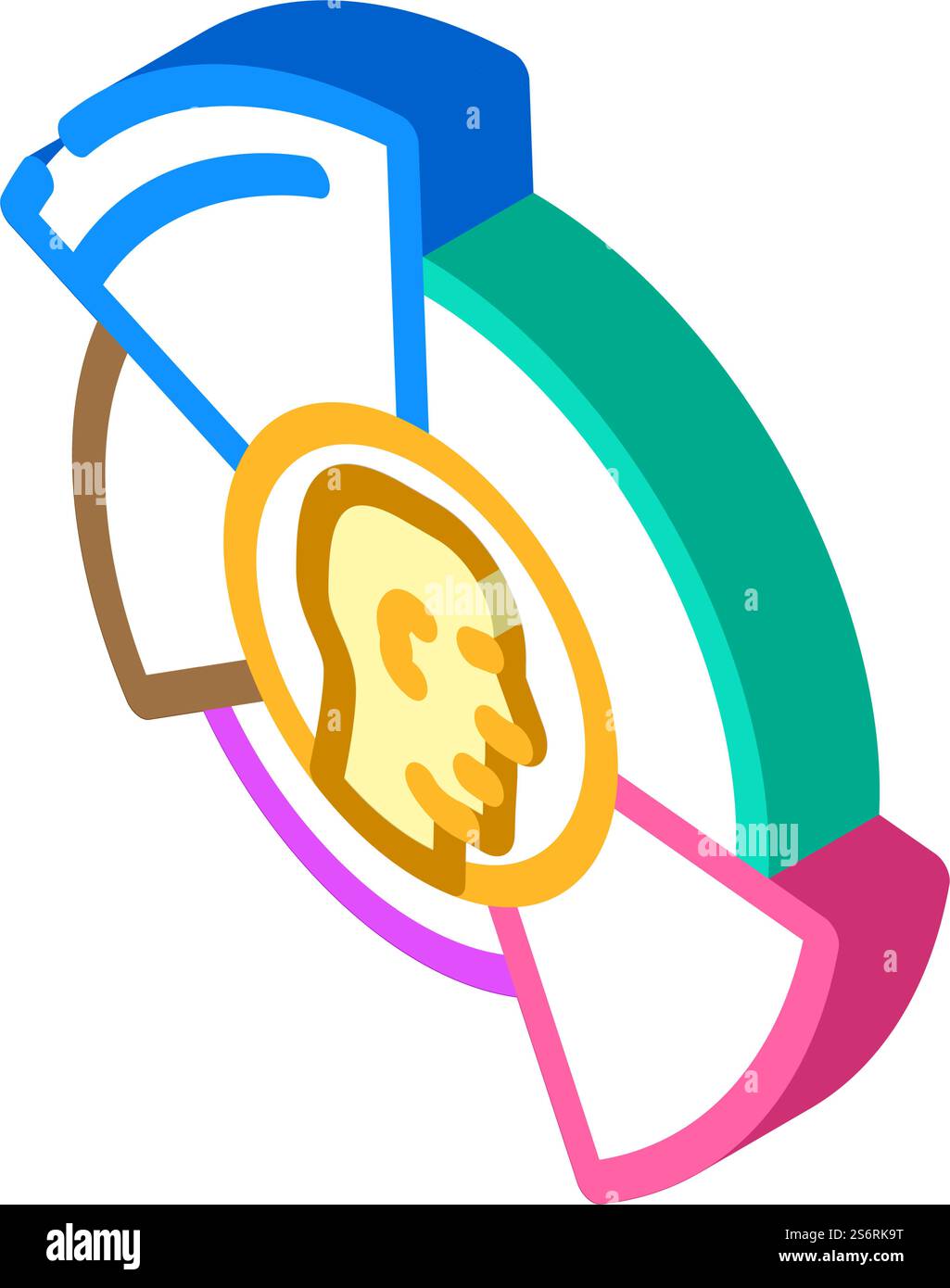 skills leader isometric icon vector. skills leader sign. isolated ...