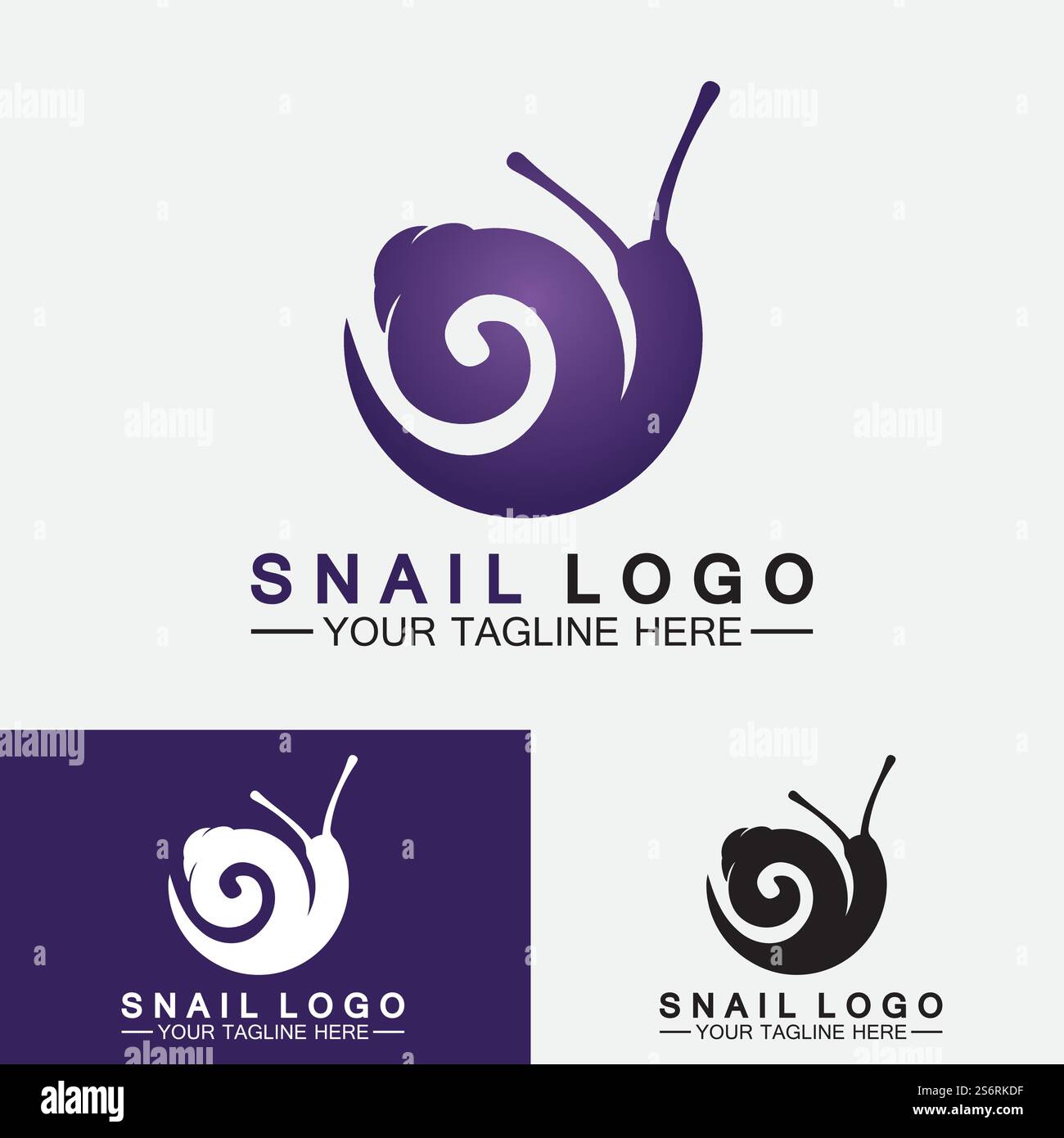 Snail logo template vector icon illustration design Stock Vector