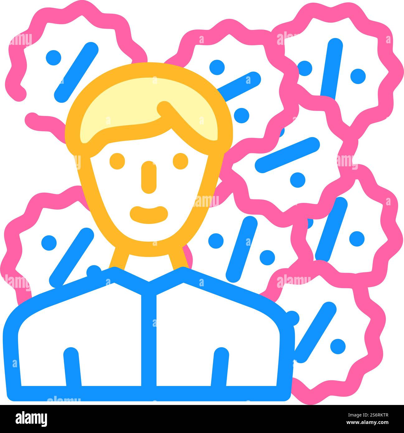 discounts of sales color icon vector. discounts of sales sign. isolated ...