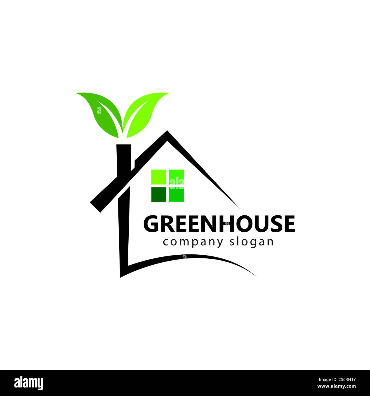 green house logo design illustration Stock Vector Image & Art - Alamy