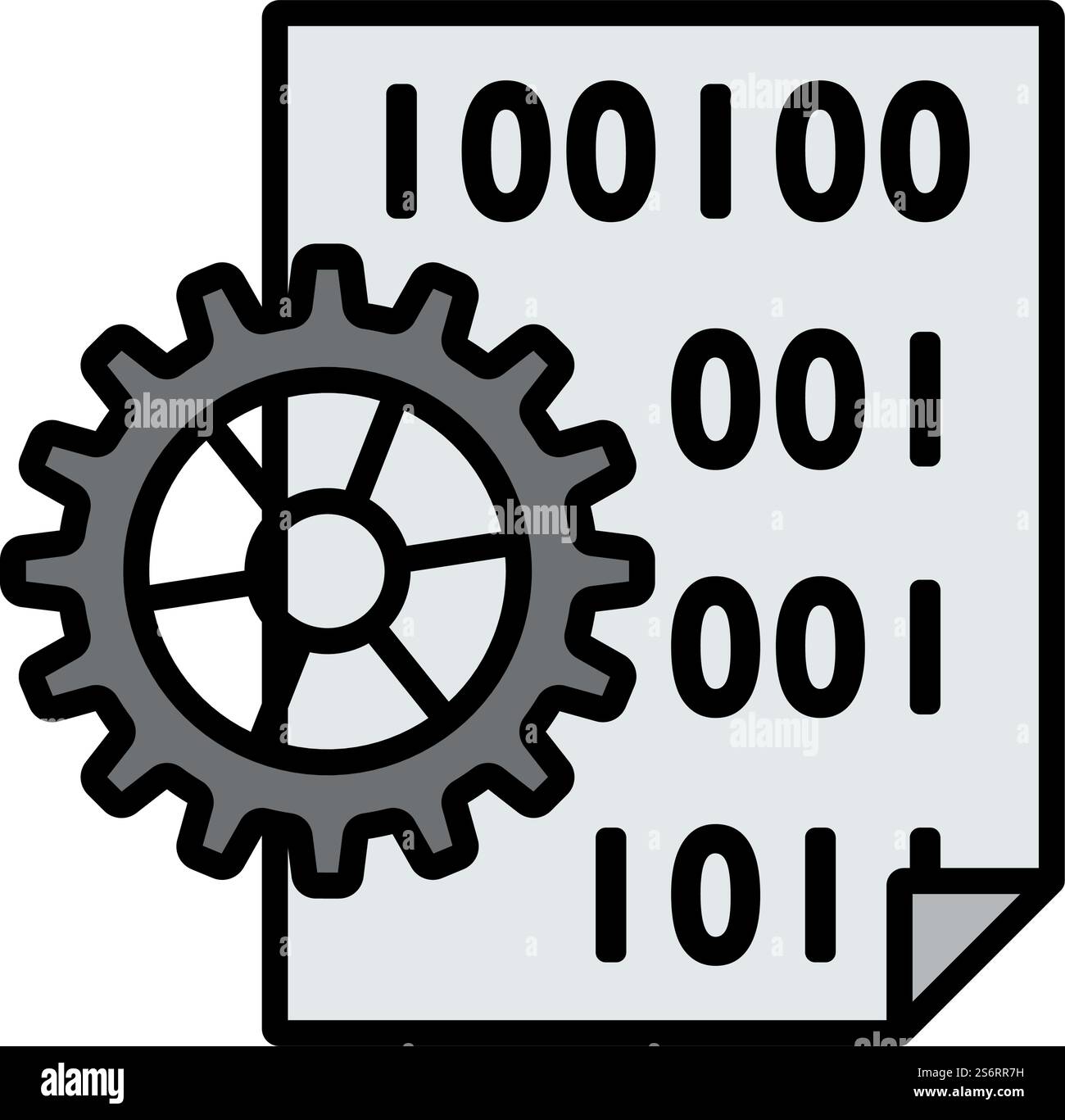 App Development Icon. Bold outline design with editable stroke width. Vector Illustration. Stock Vector