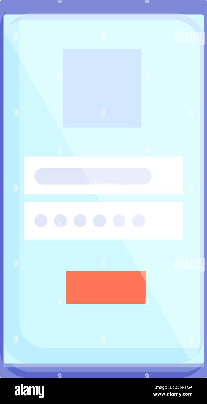 Web register icon cartoon vector. Online form. Login account. Web ...