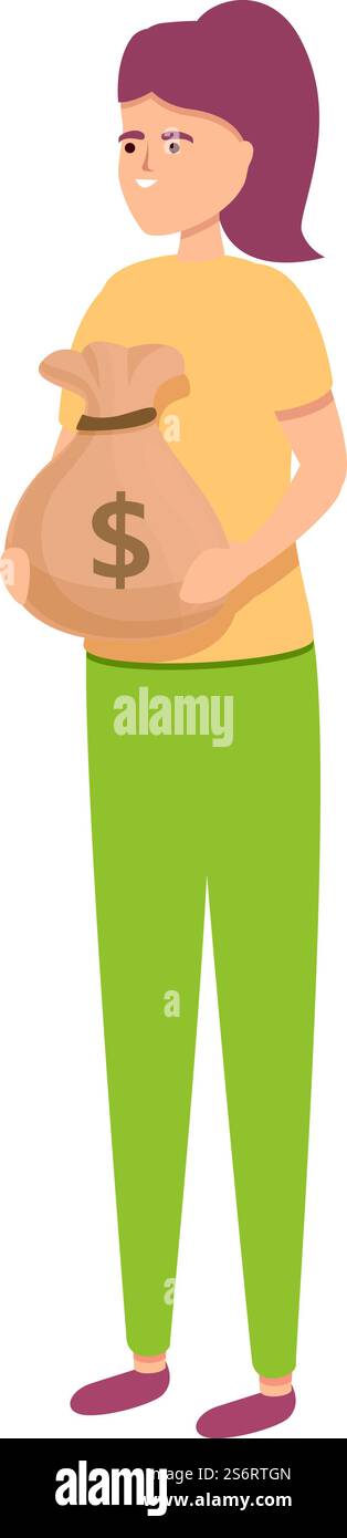 Compensation for unemployed icon cartoon vector. Emergency situation ...