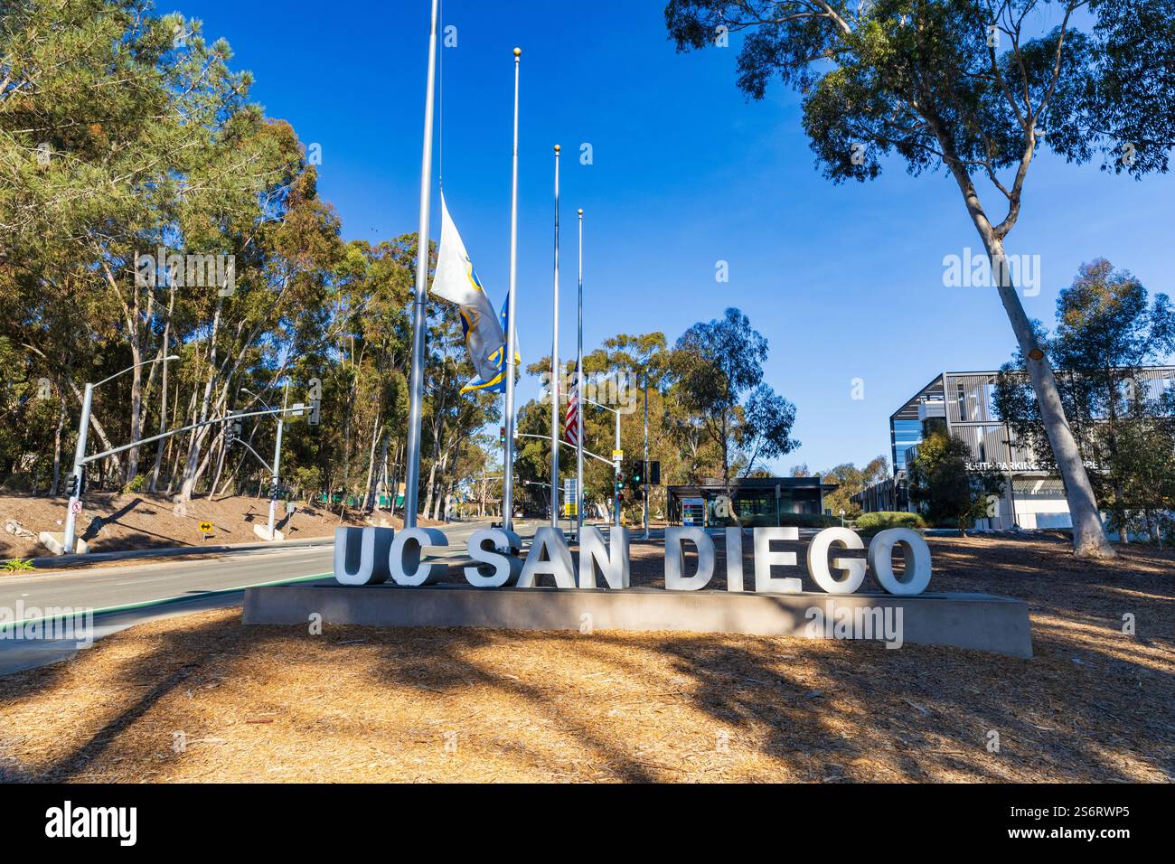 La Jolla, CA - January 11, 2025: Sign for entrance to UC San Diego ...