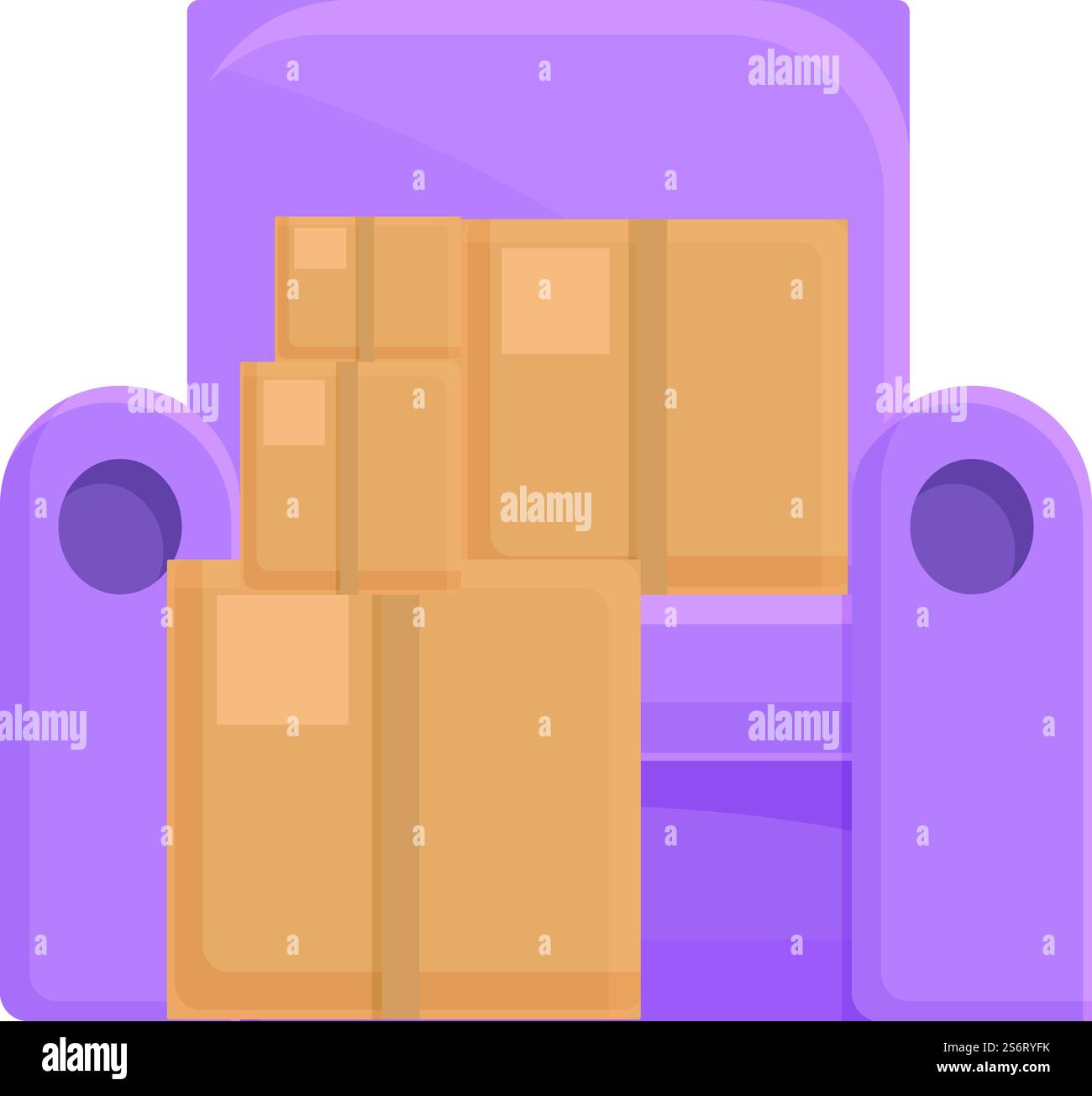 Armchair moving icon cartoon Stock Vector Images - Alamy