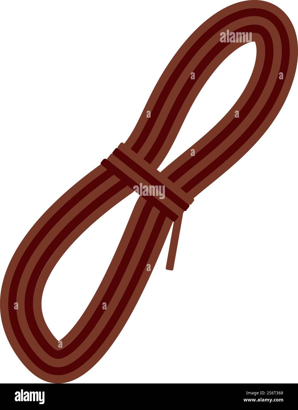Climbing Rope Icon. Flat Color Design. Vector Illustration Stock Vector ...