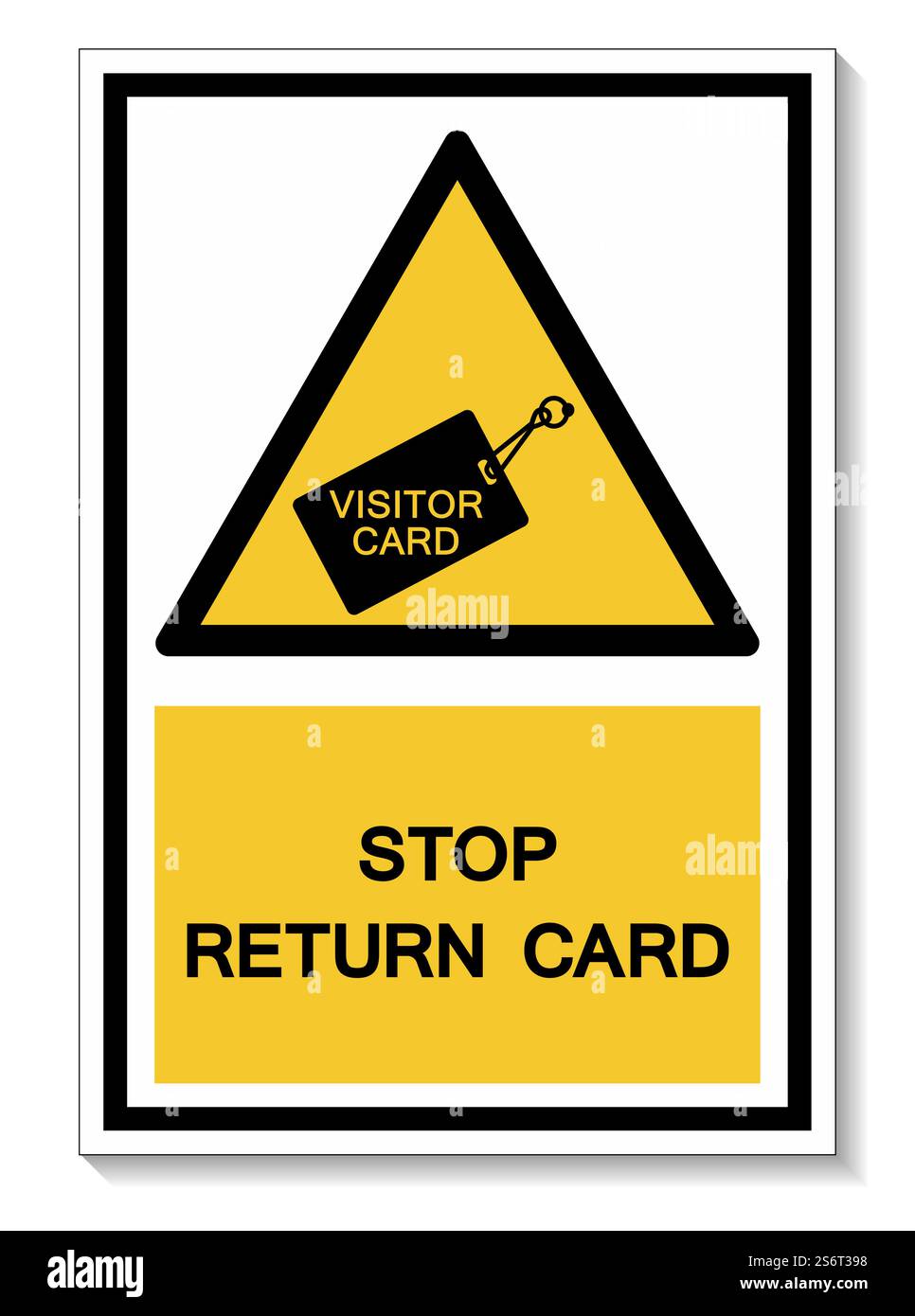 Stop Return Card Symbol Sign Isolate On White Background,Vector Illustration EPS.10 Stock Vector