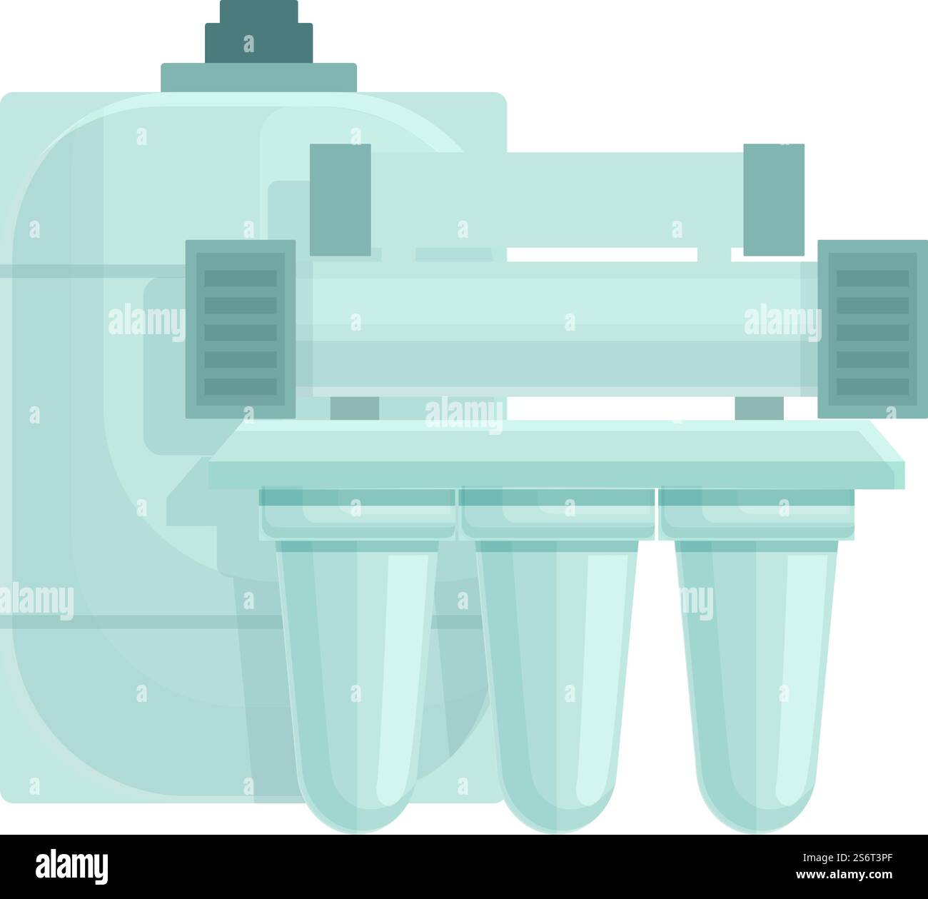 Osmosis cycle system icon cartoon vector. Water filter. Tank home ...