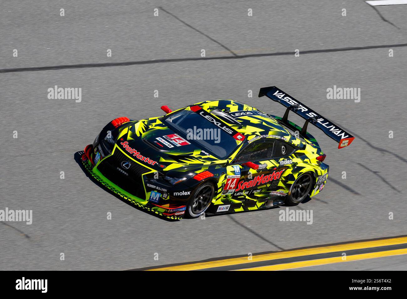 DAYTONA BEACH, FL - JANUARY 17: The #14 Vasser Sullivan Racing Lexus RC ...