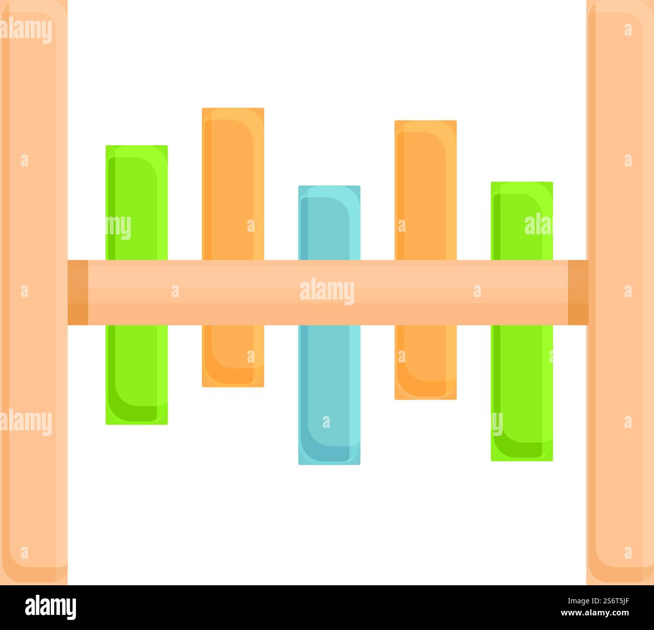 Cute montessori game icon cartoon vector. Wood toy. School education ...