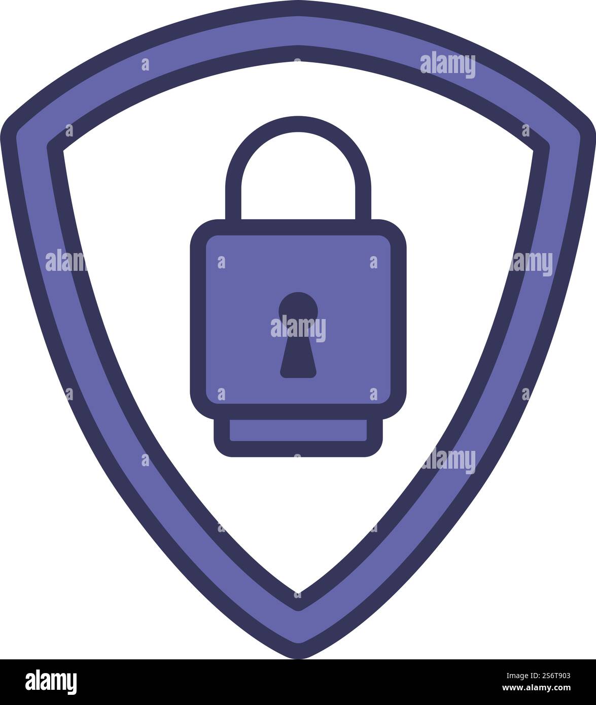 Data Security Icon. Editable Bold Outline With Color Fill Design ...
