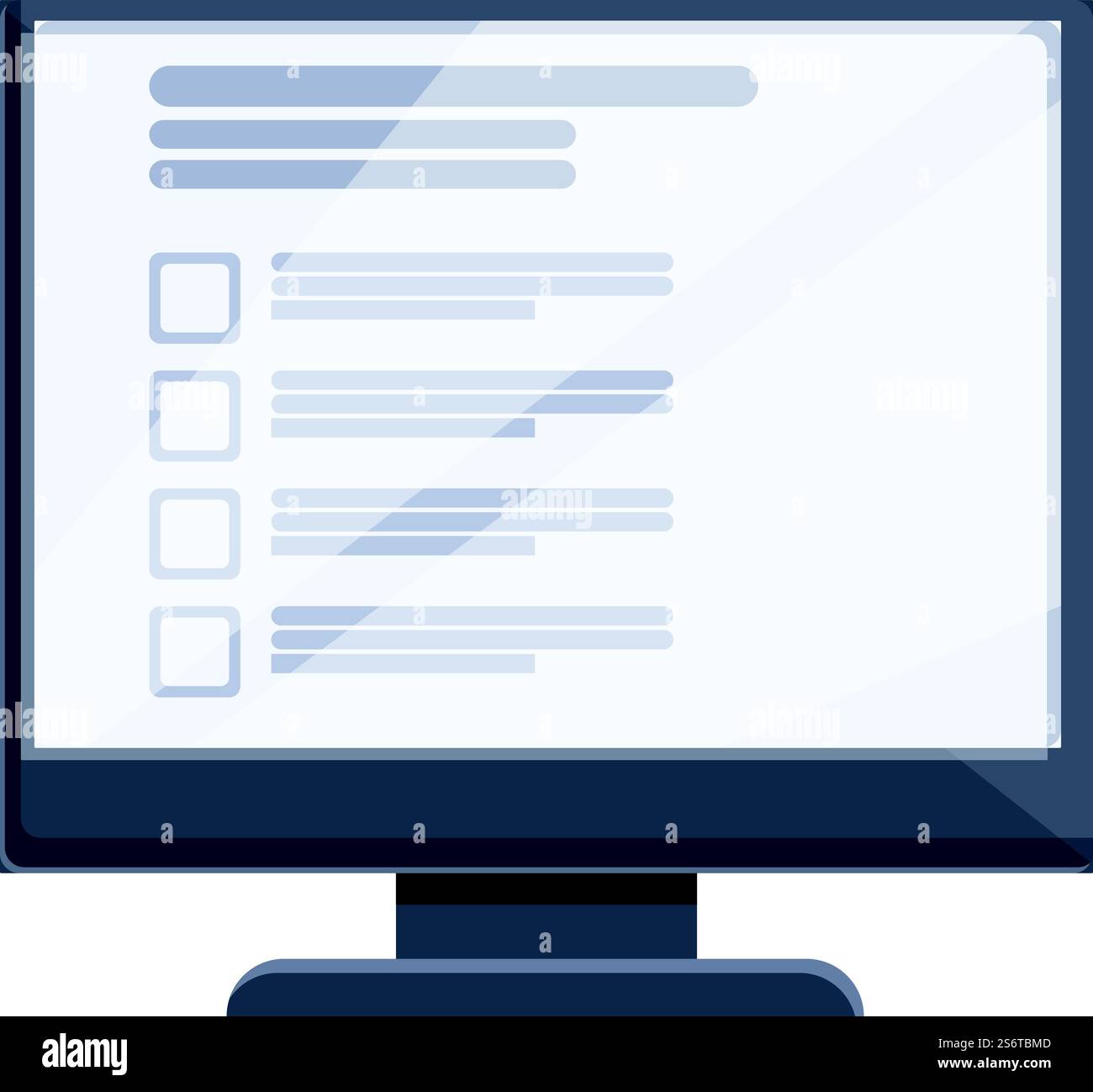 Online quiz icon cartoon vector. Computer form. Online survey. Online ...