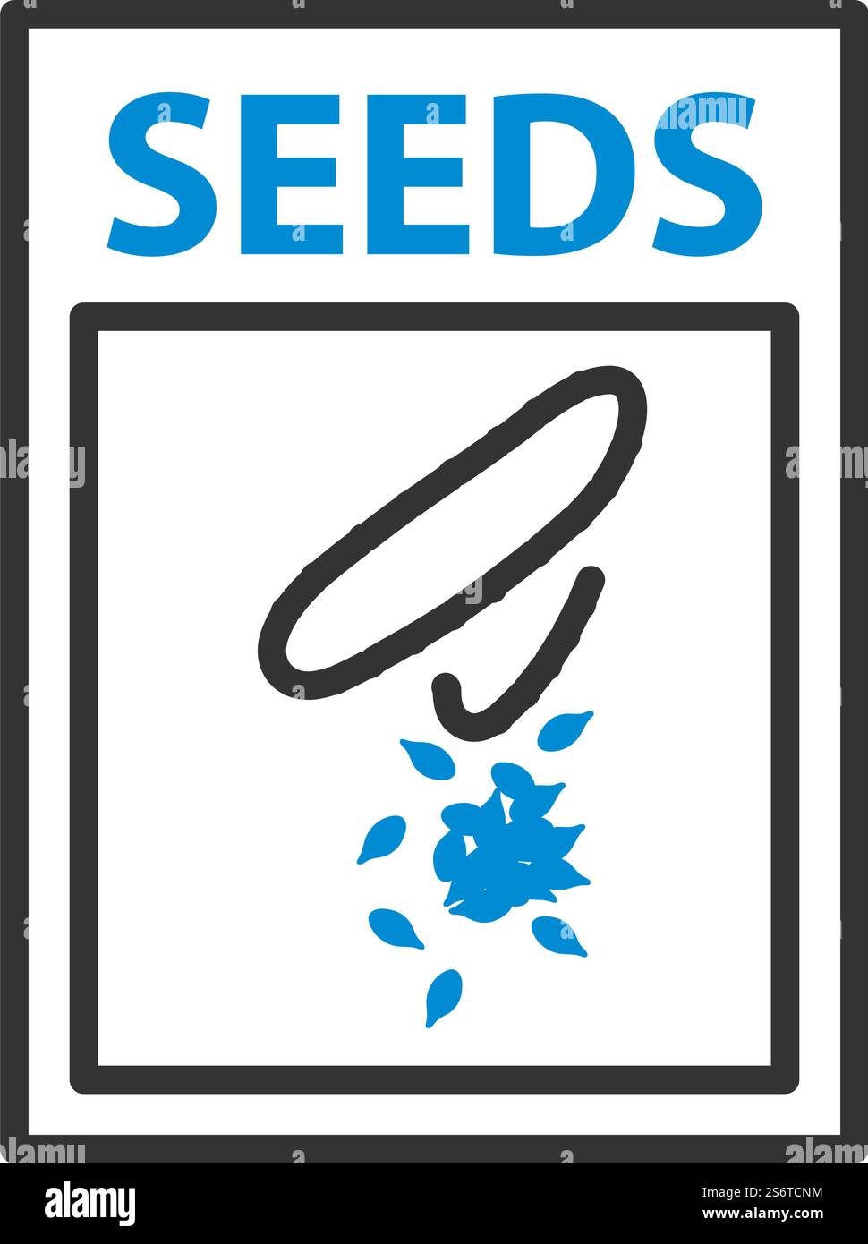 Seed Pack Icon. Editable Bold Outline With Color Fill Design. Vector ...