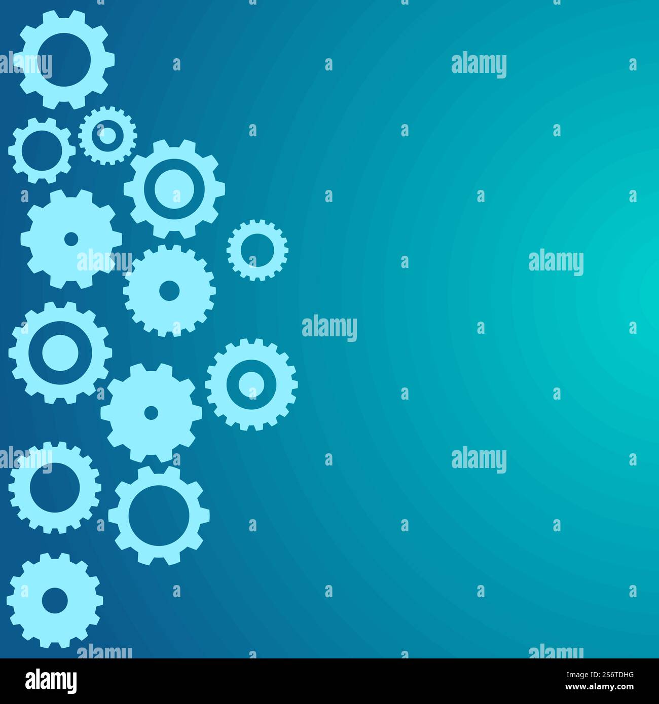 Under construction background with gears vector flat design Stock ...