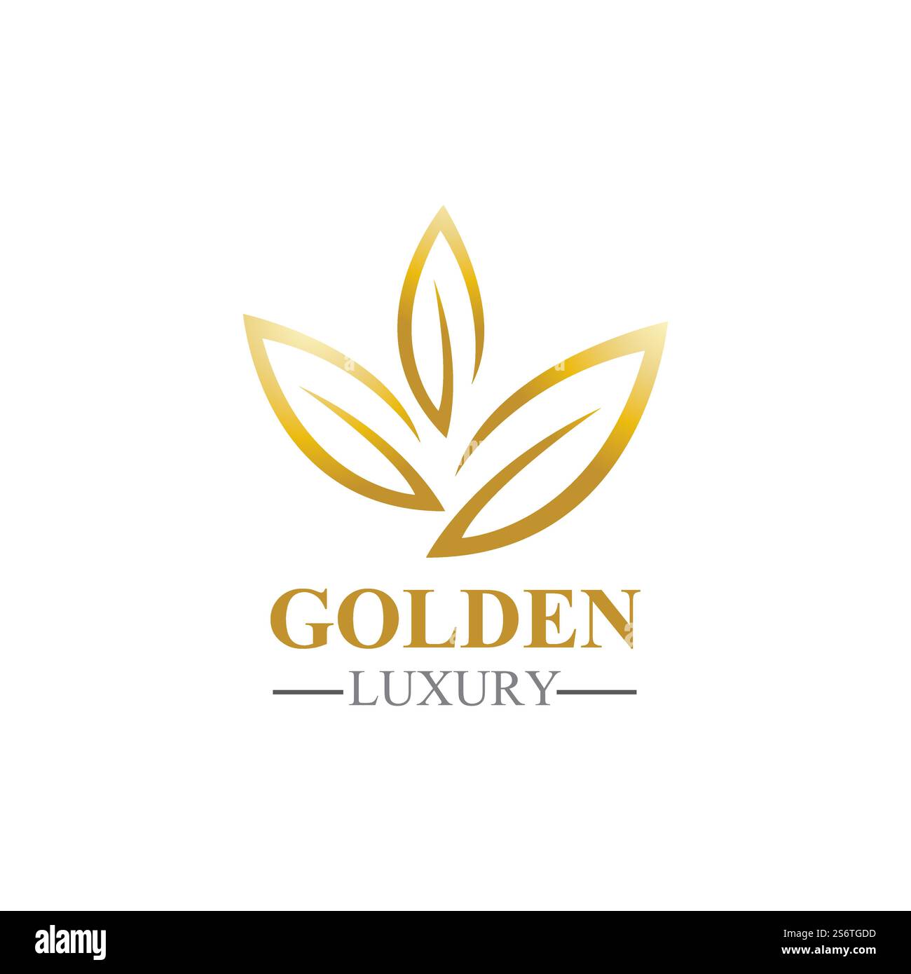 golden leaf luxury logo icon vector template Stock Vector Image & Art ...