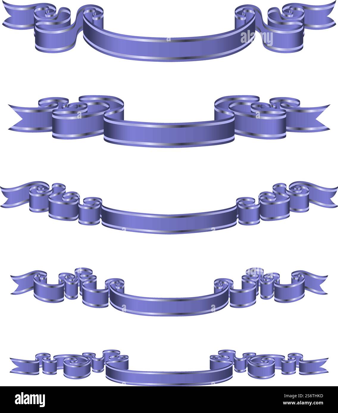 Ribbon banner set. Ideal for decorative designs. Vector illustration ...