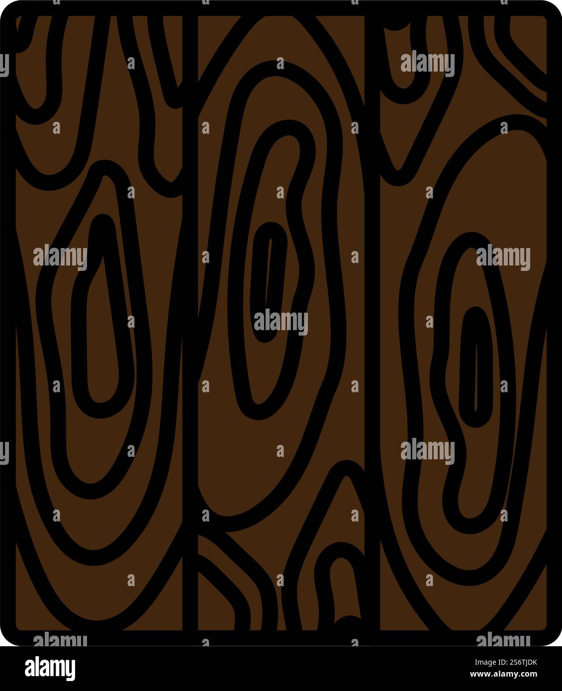 Icon Of Parquet Plank Pattern. Editable Bold Outline With Color Fill ...