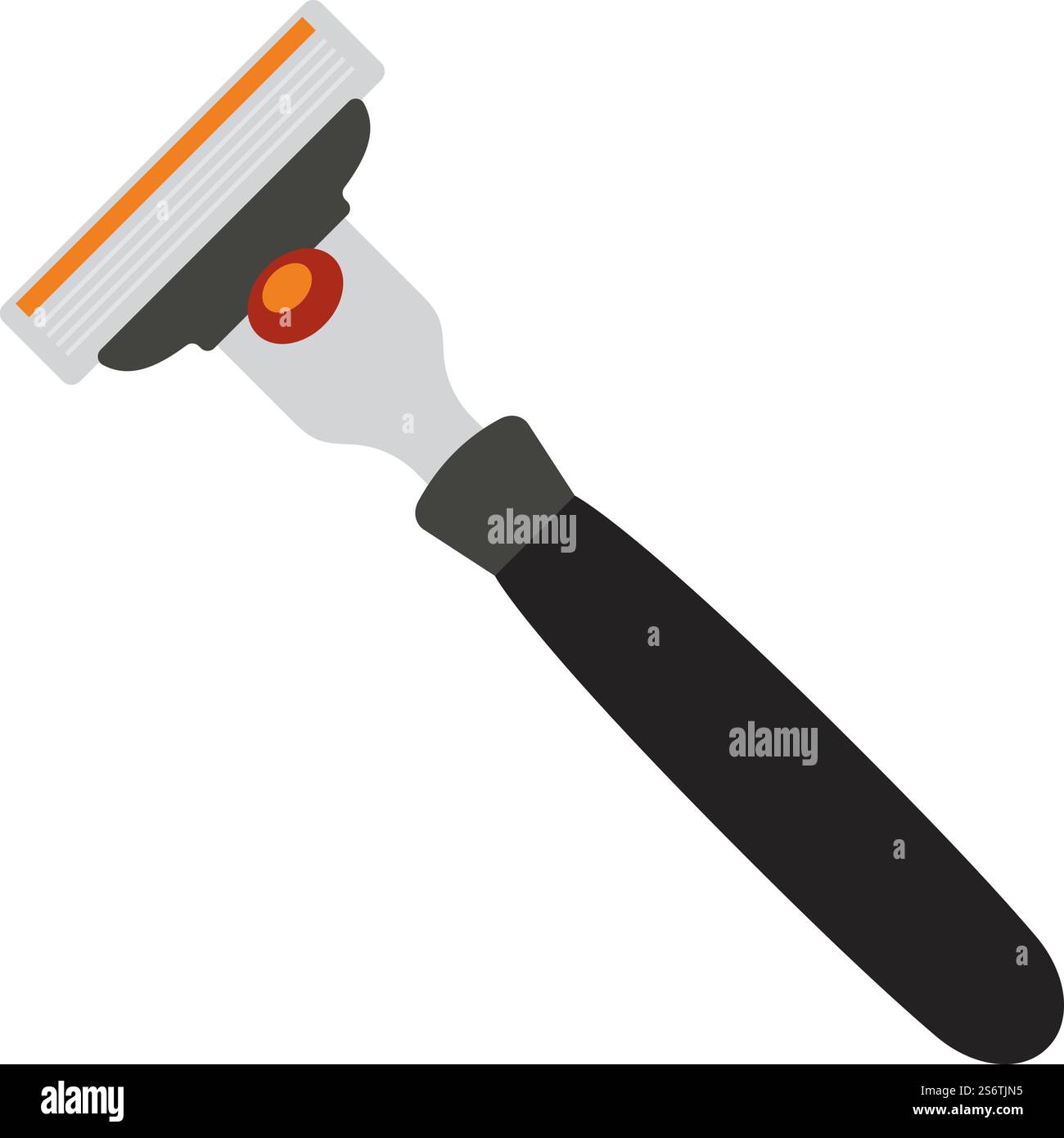 Safety Razor Icon. Flat Color Design. Vector Illustration Stock Vector ...