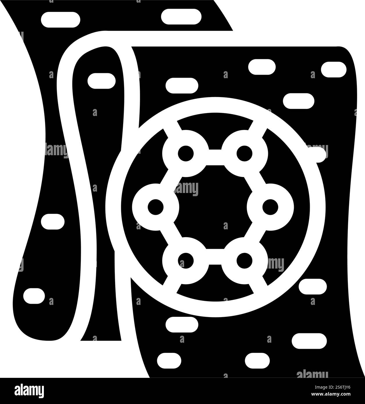 chemical fiber glyph icon vector. chemical fiber sign. isolated contour ...