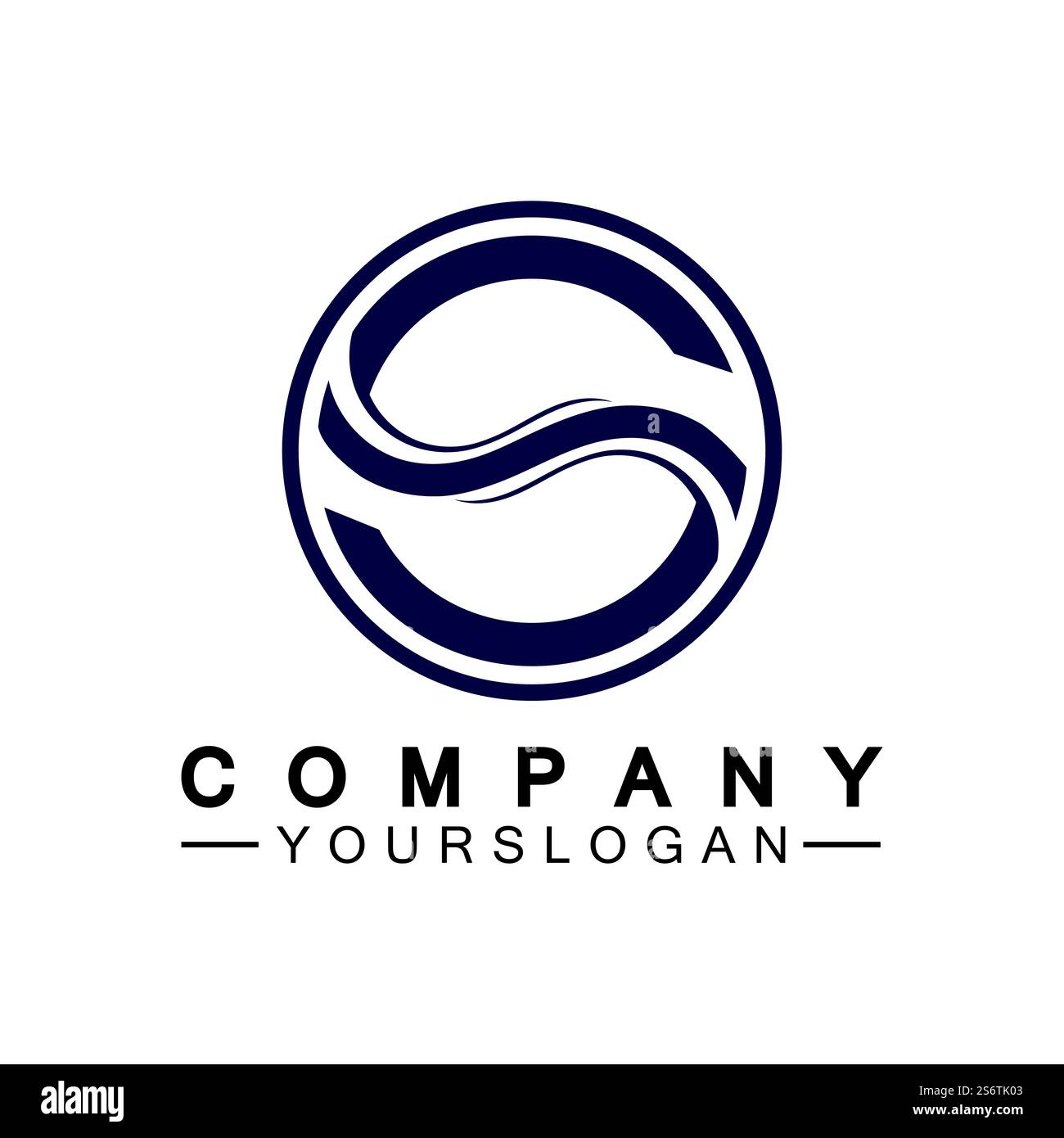 Letter S Circle Logo Vector Design Template Stock Vector Image & Art ...