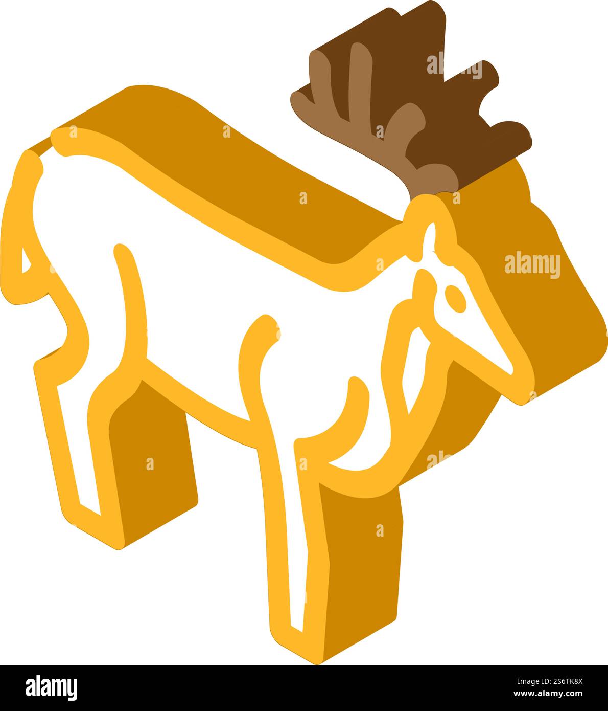 deer animal isometric icon vector. deer animal sign. isolated symbol ...