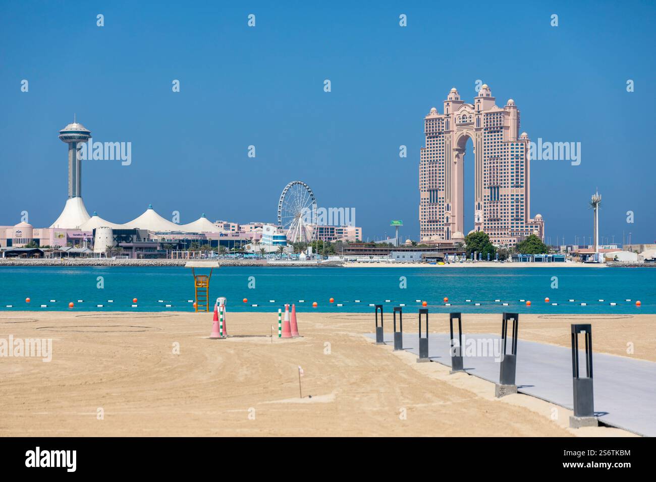 United Arab Emirates, Abu Dhabi. Al Marina seen from the corniche. The ...