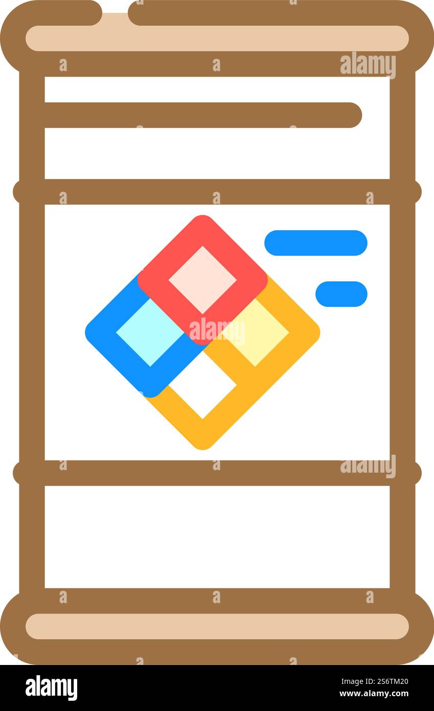 specialty chemicals in barrel color icon vector. specialty chemicals in ...