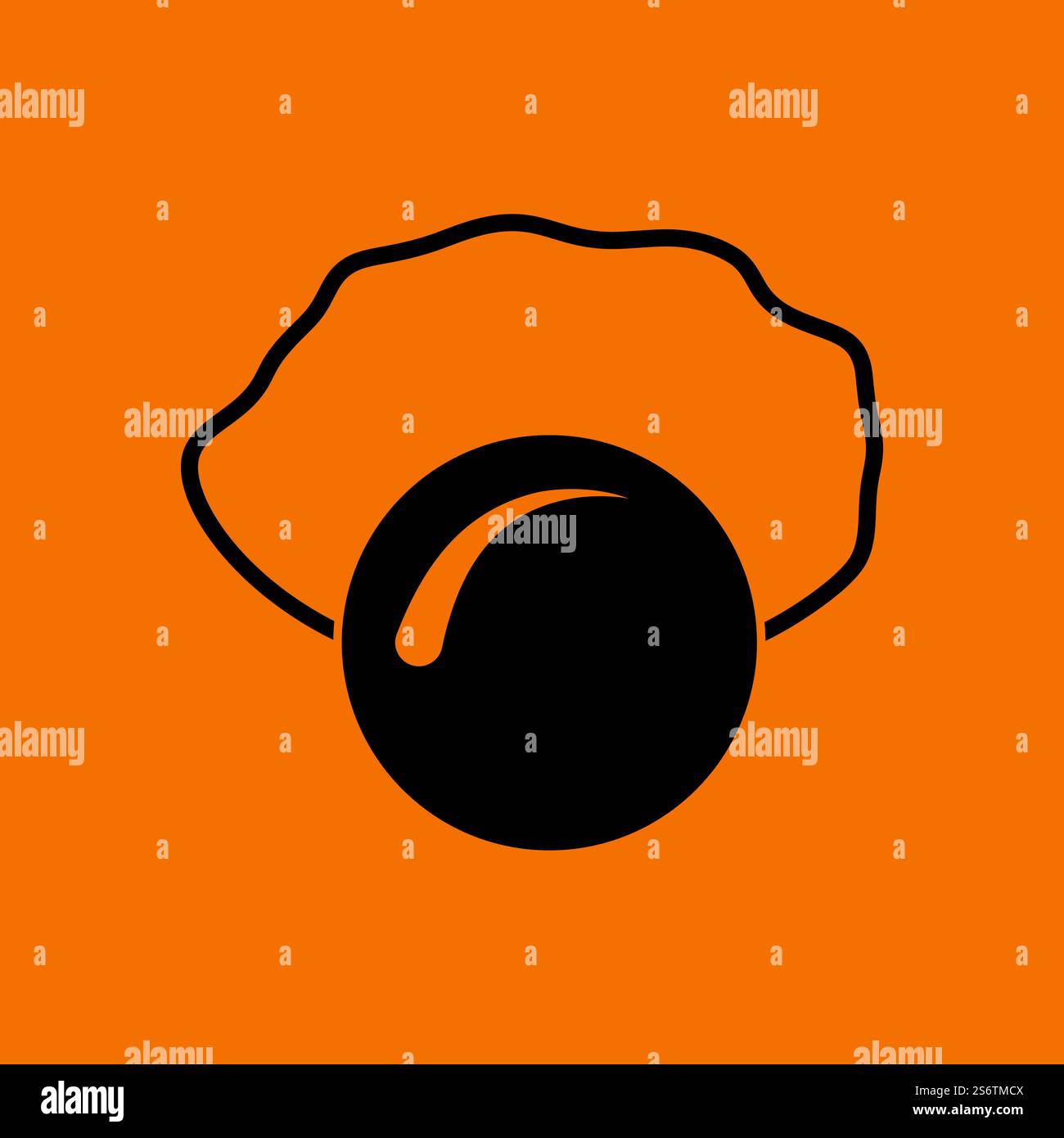 April Fool’s Day Icon. Black on Orange Background. Vector Illustration ...