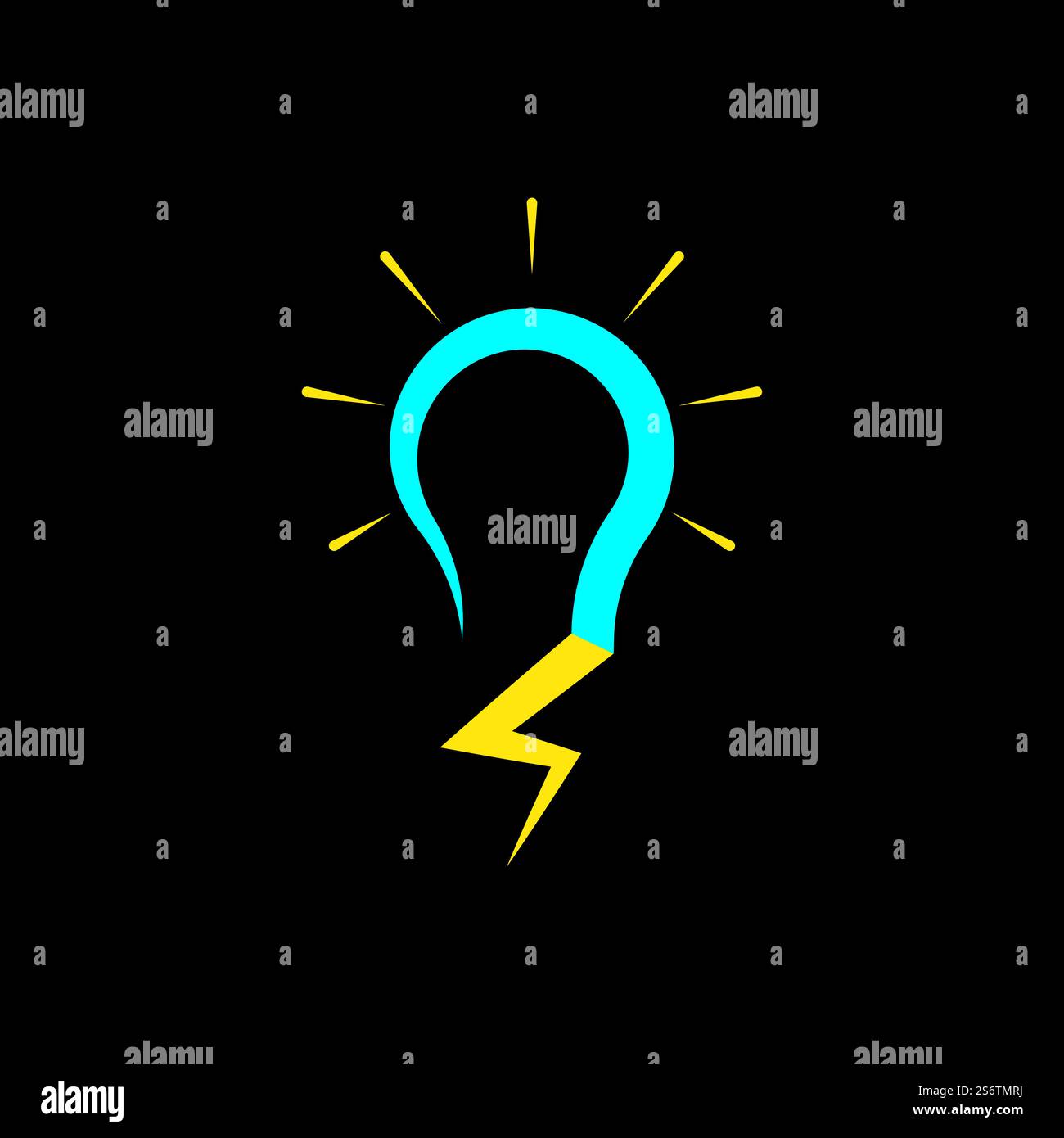 Bulb technology ilustration logo vector design Stock Vector