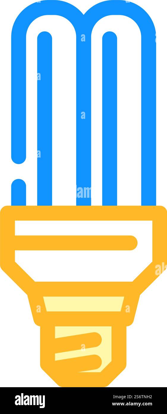 energy save light bulb color icon vector. energy save light bulb sign ...