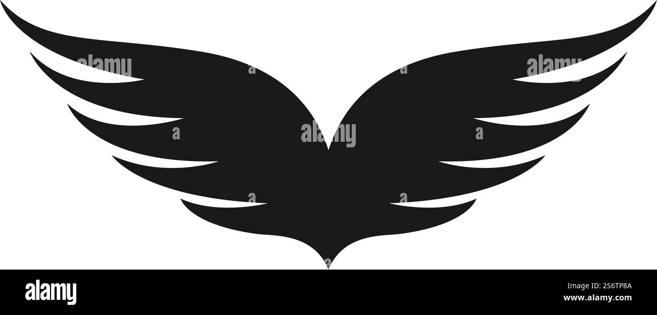 Wing illustration logo vector design Stock Vector Image & Art - Alamy