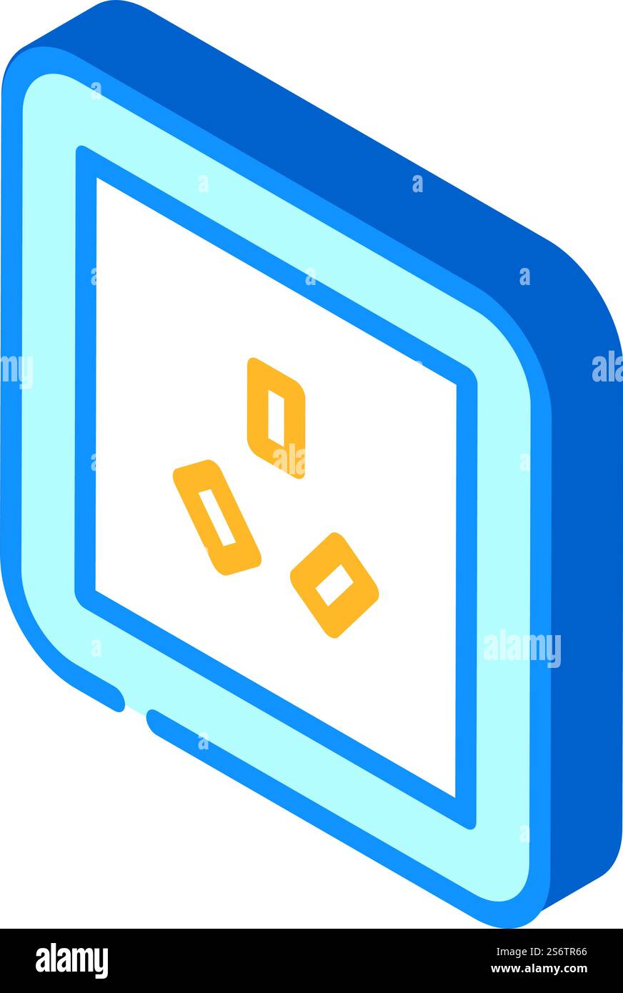 australia socket isometric icon vector. australia socket sign. isolated ...