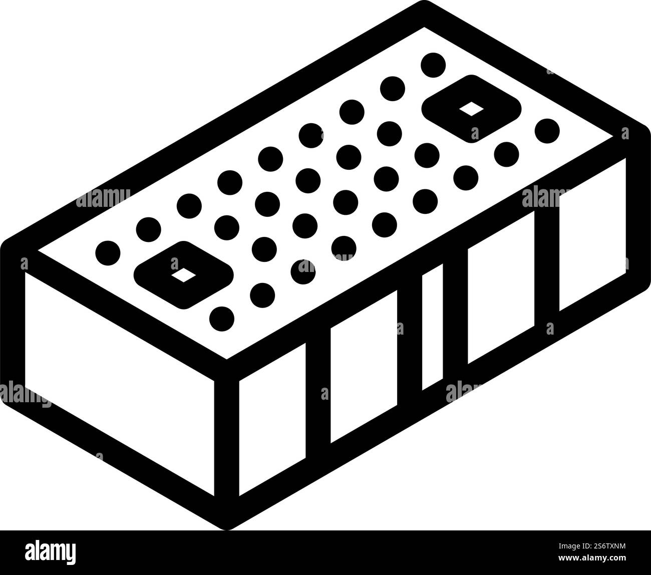 brick for building house line icon vector. brick for building house ...
