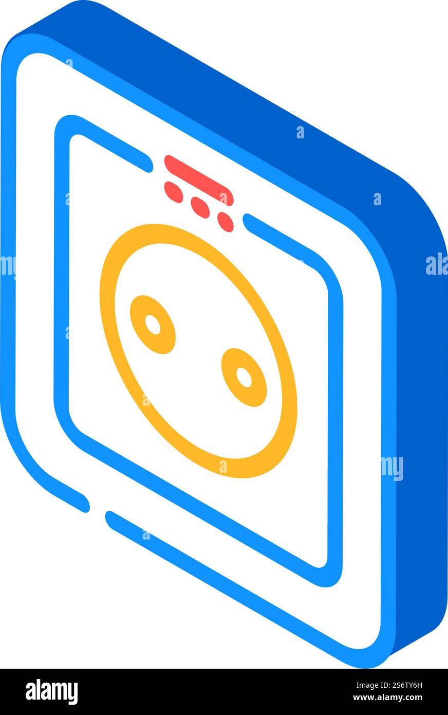 dc power isometric icon vector. dc power sign. isolated symbol ...