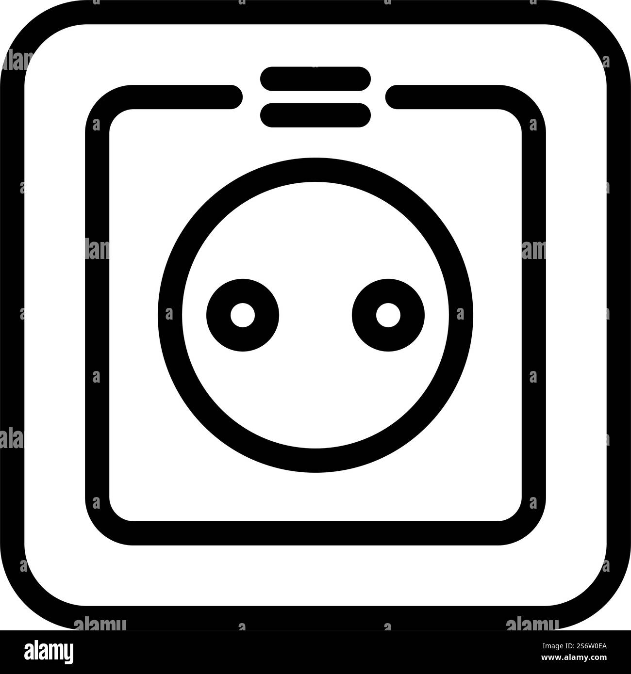 dc power line icon vector. dc power sign. isolated contour symbol black ...