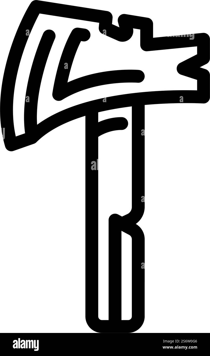 ax multitool line icon vector. ax multitool sign. isolated contour ...