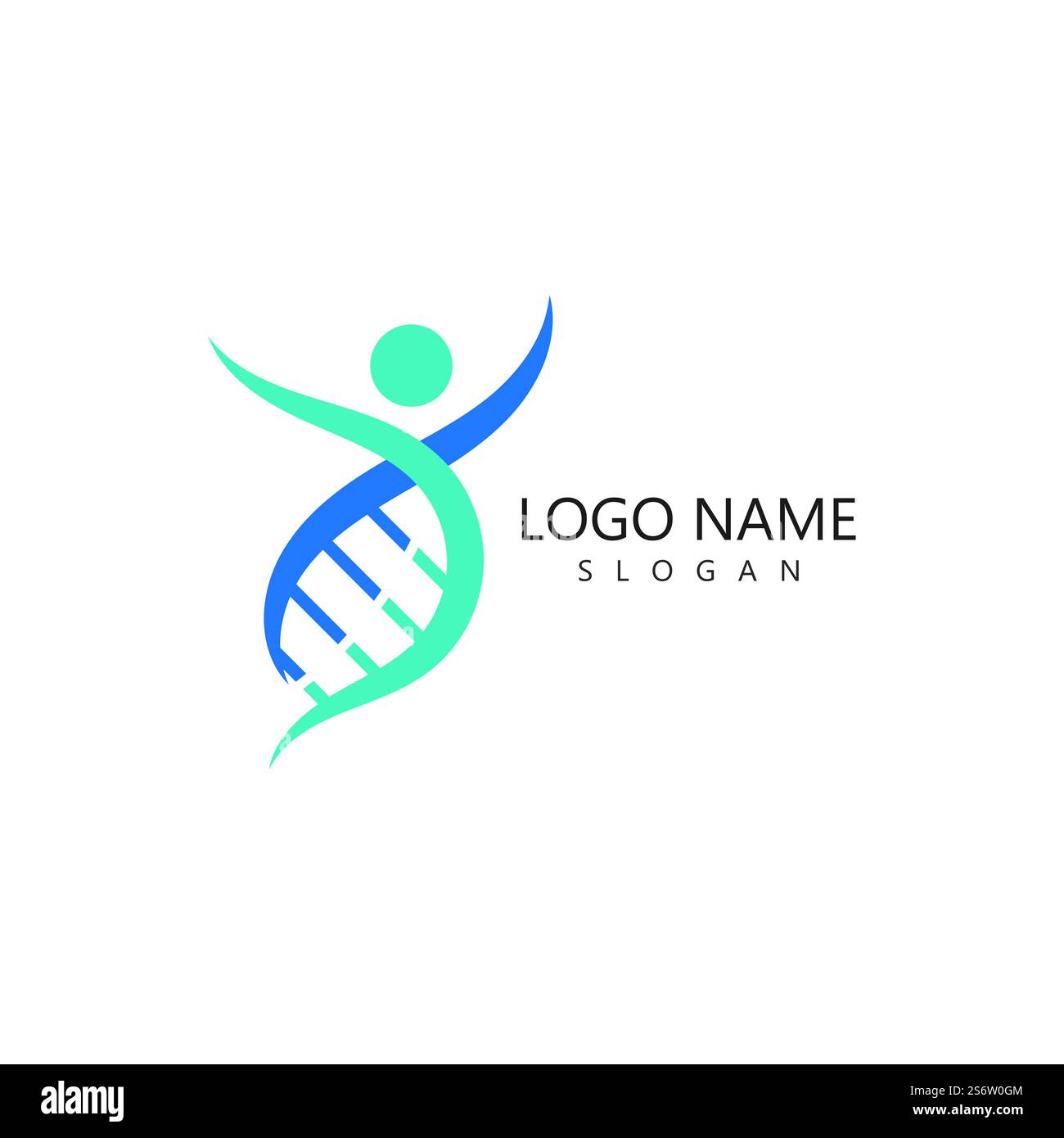 DNA Genetic Logo Icon Design Template Vector Stock Vector Image & Art ...