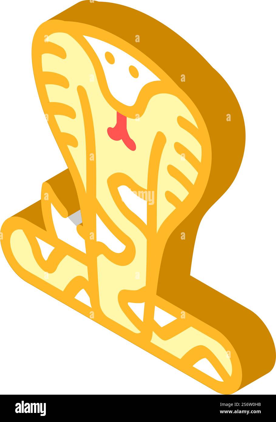 cobra snake isometric icon vector. cobra snake sign. isolated symbol ...