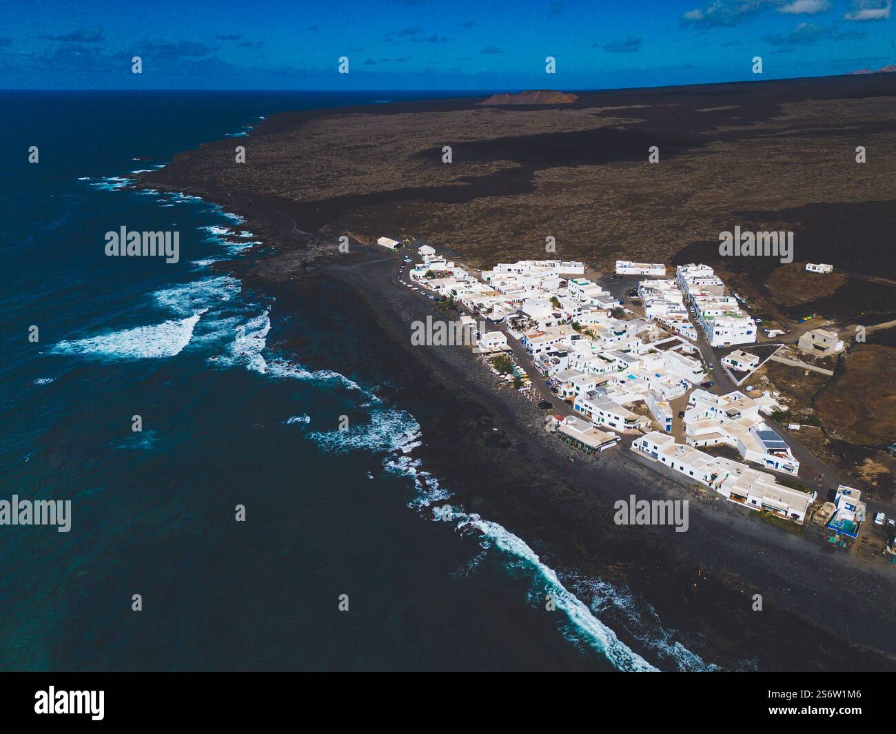 Aerial View El Golfo Village Hi res Stock Photography And Images Alamy