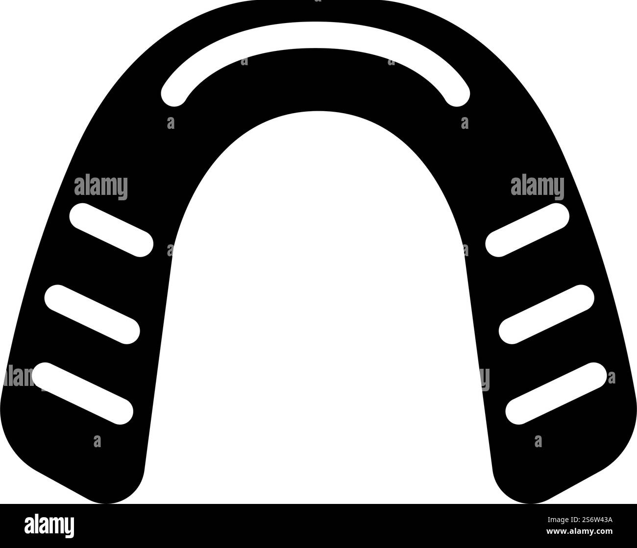 mouth guard glyph icon vector. mouth guard sign. isolated contour ...