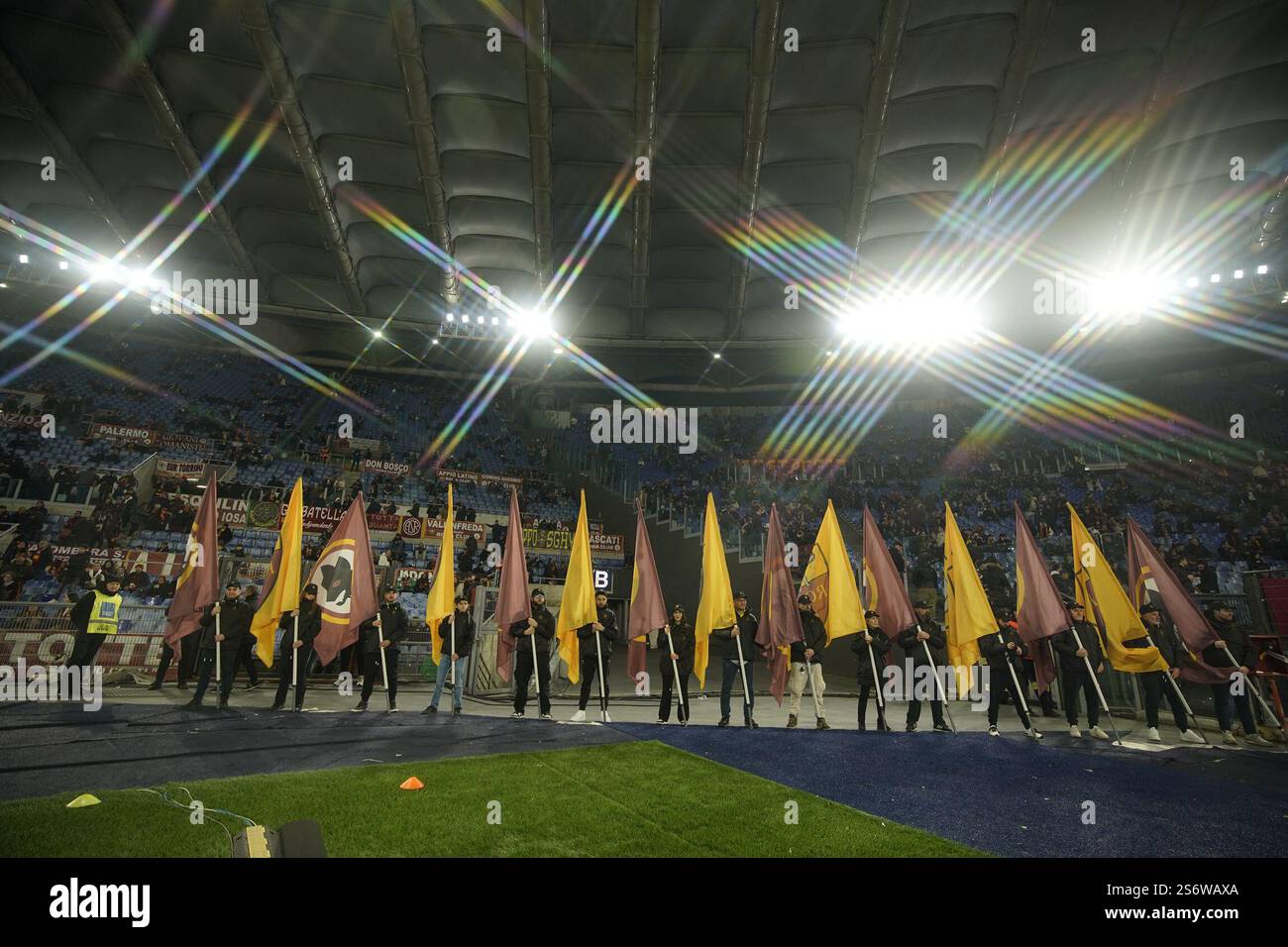 Roma Flags - 21th day of the Serie A Italian Championship between A.S ...