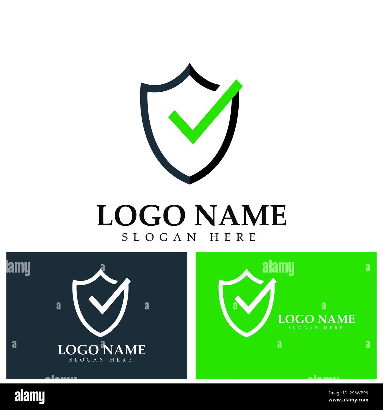 Shield Check Mark Logo Design Template Stock Vector Image & Art - Alamy