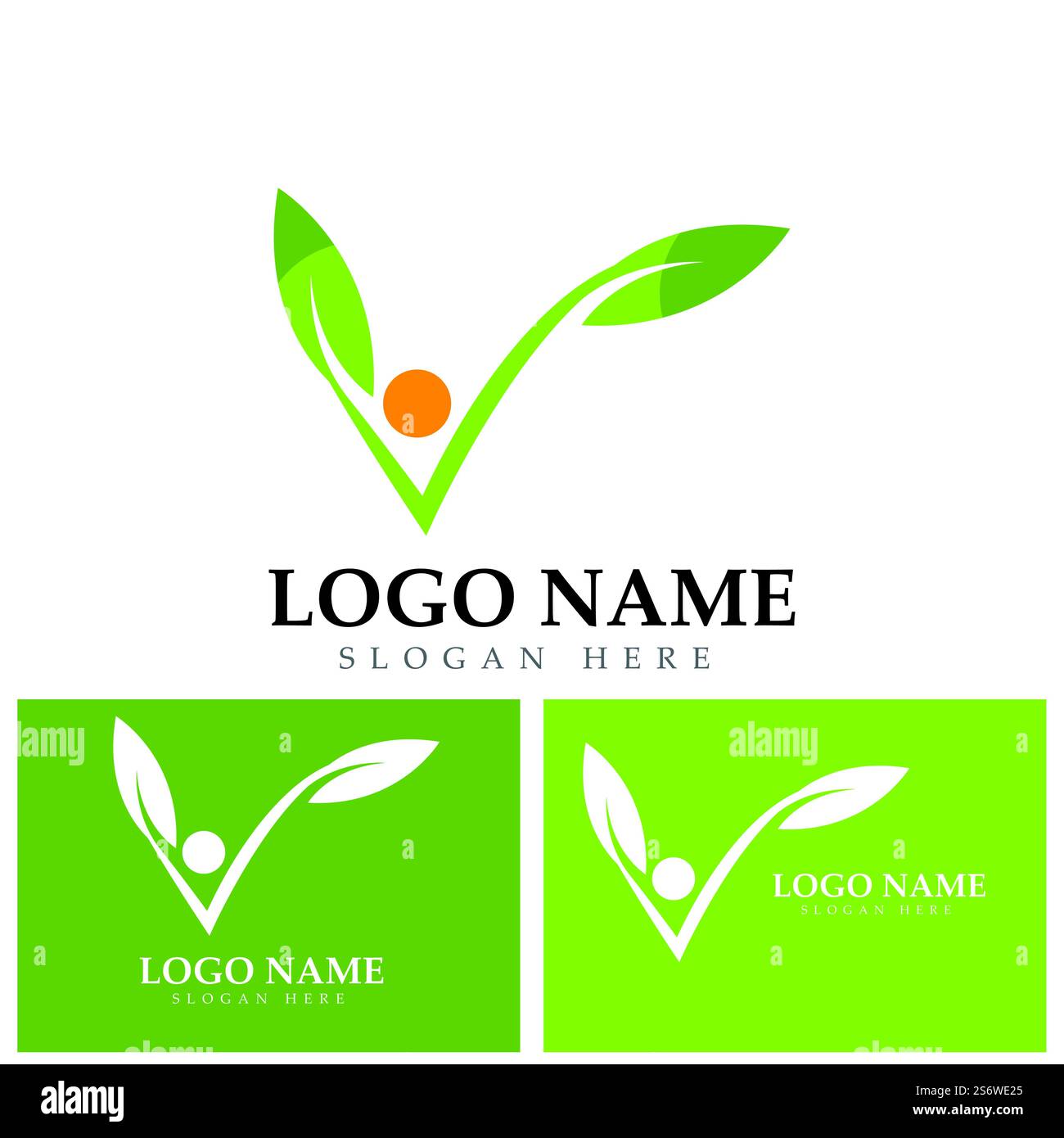 green leaf ecology nature element vector logo Stock Vector Image & Art ...