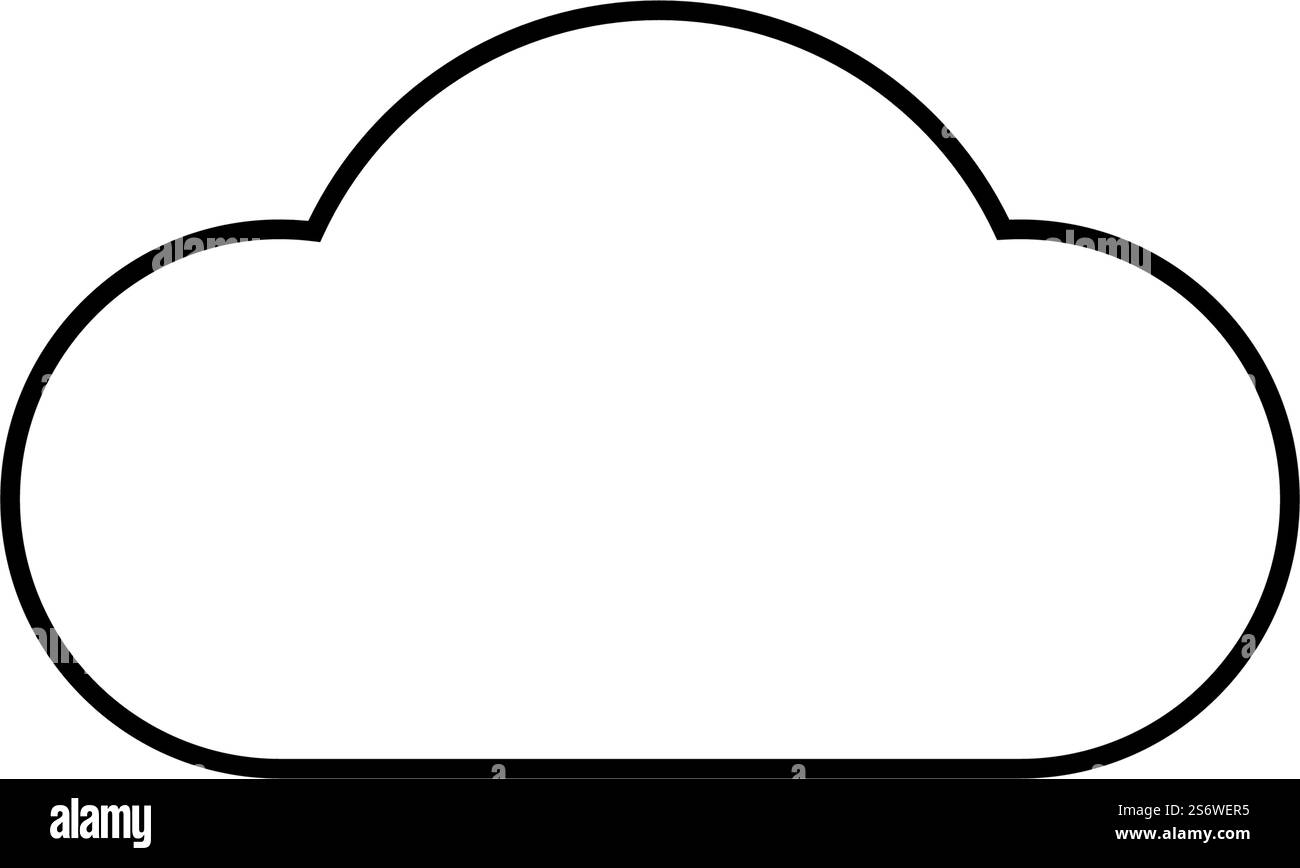 Line art cloud Black and White Stock Photos Images Alamy